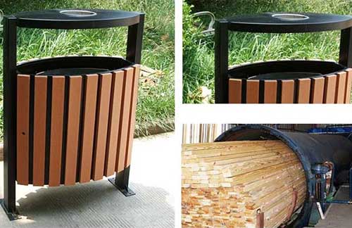 發(fā)貨廣州從化區(qū)，再獲好評的鋼木垃圾桶廠家