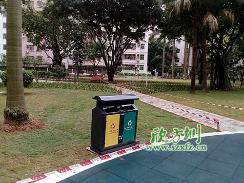 韶關(guān)機(jī)關(guān)鋼制垃圾桶，欣方圳量身定做