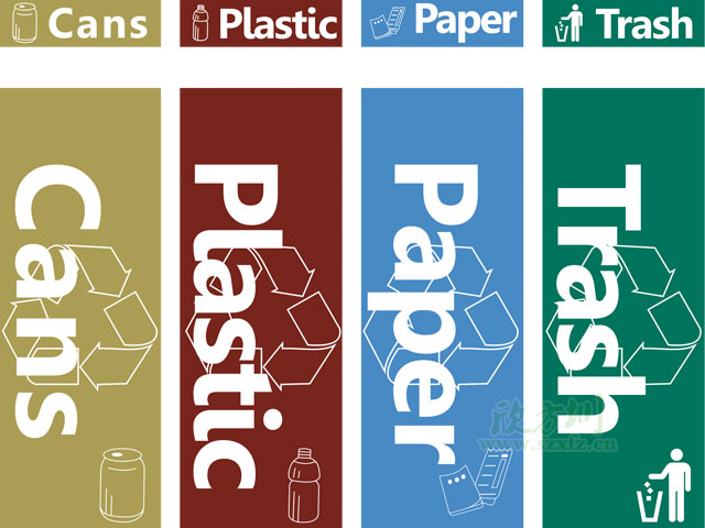 垃圾桶圖標及分類標識有哪些？